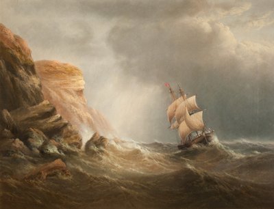 Rocky Coastal Scene by Edward King Redmore